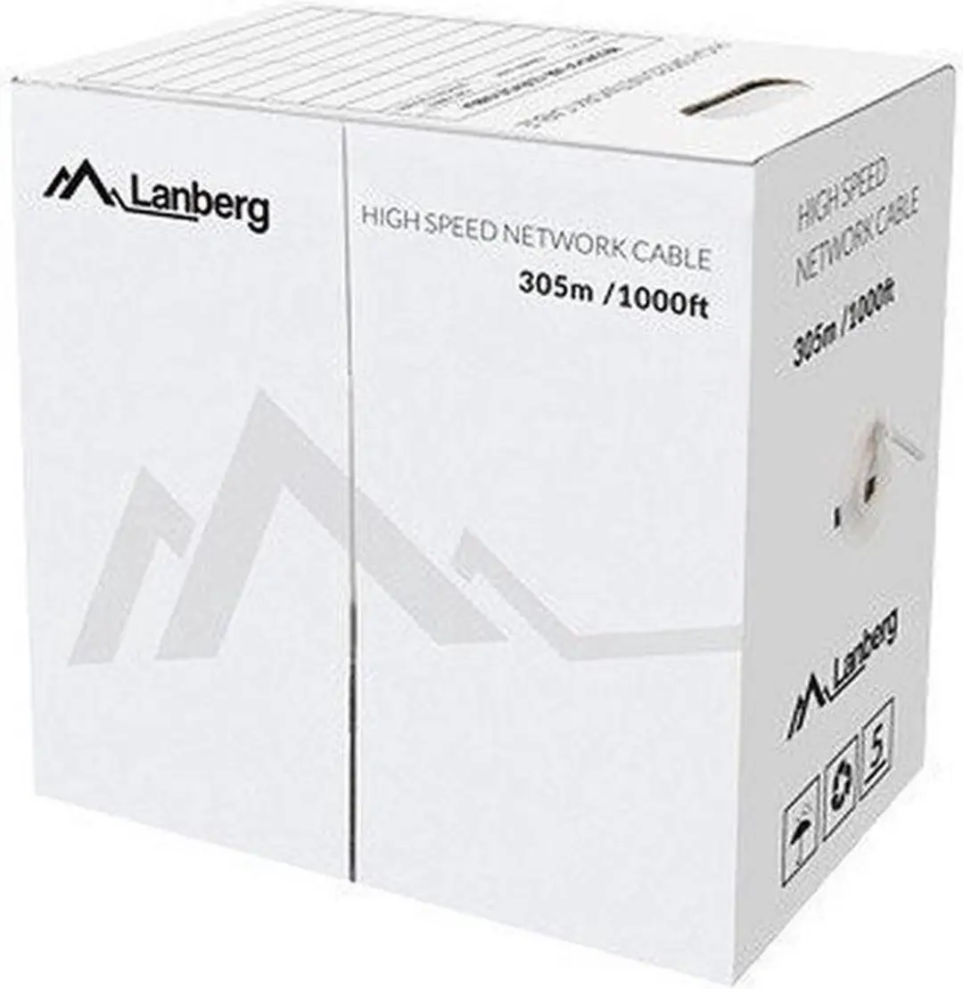 Lanberg Utp-Patchkabel Voor Router, Switch, Laptop, Computer, Zwarte Koperdraad