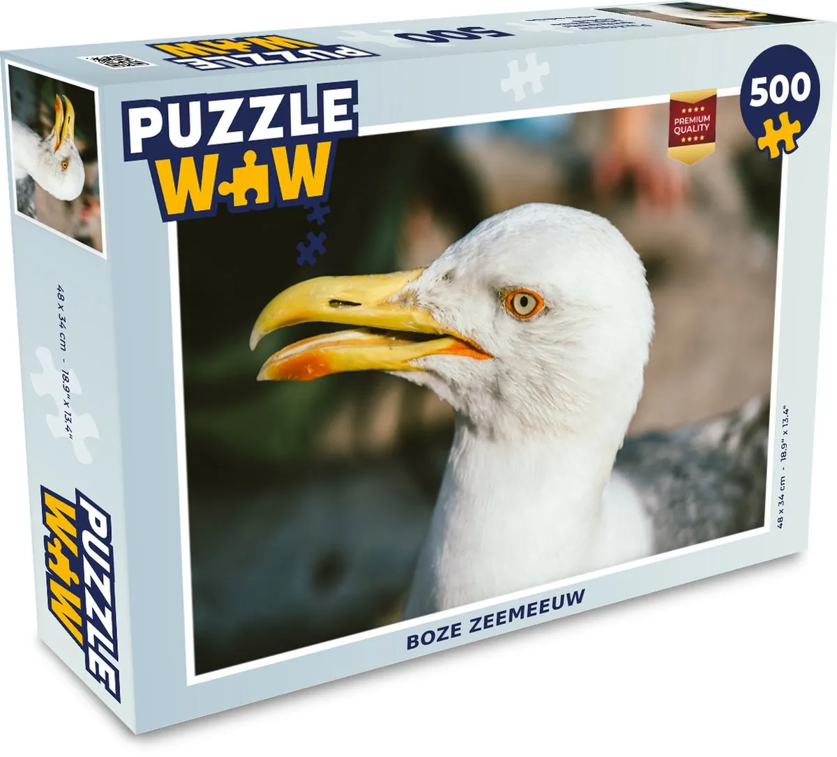 PuzzleWow Vogel Legpuzzel 500 Stuks - Multicolor