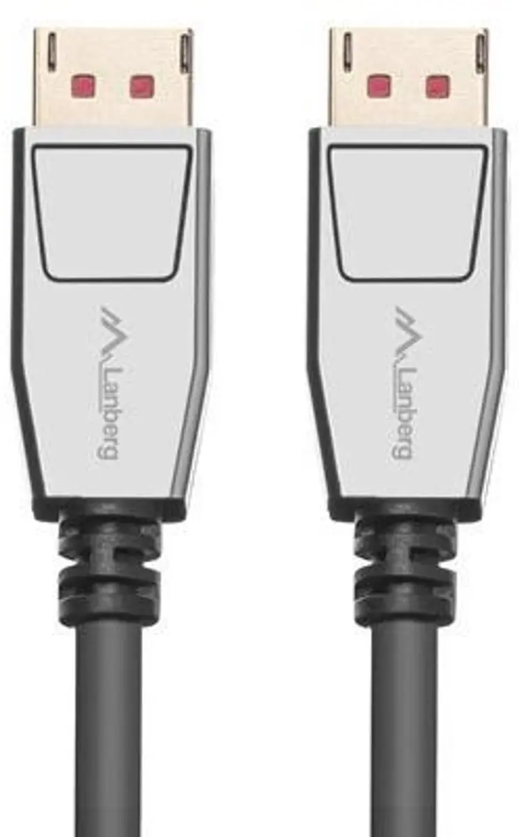 Lanberg DisplayPort Kabel M/M V1.4 1M - 8K/60Hz - Transparant - afbeelding 3 van 4