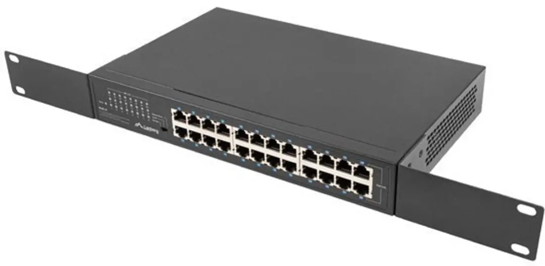 Lanberg RSGE-24 Netwerkswitch 24 Poorten - 40 Gbps - Zwart