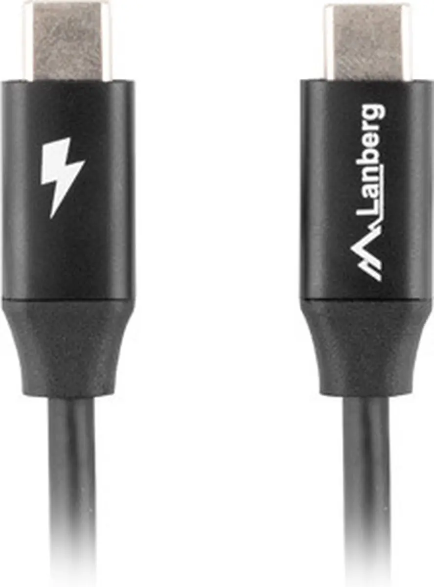Lanberg USB-C Kabel 0,5m QC4.0 PD - Transparant - afbeelding 3 van 3