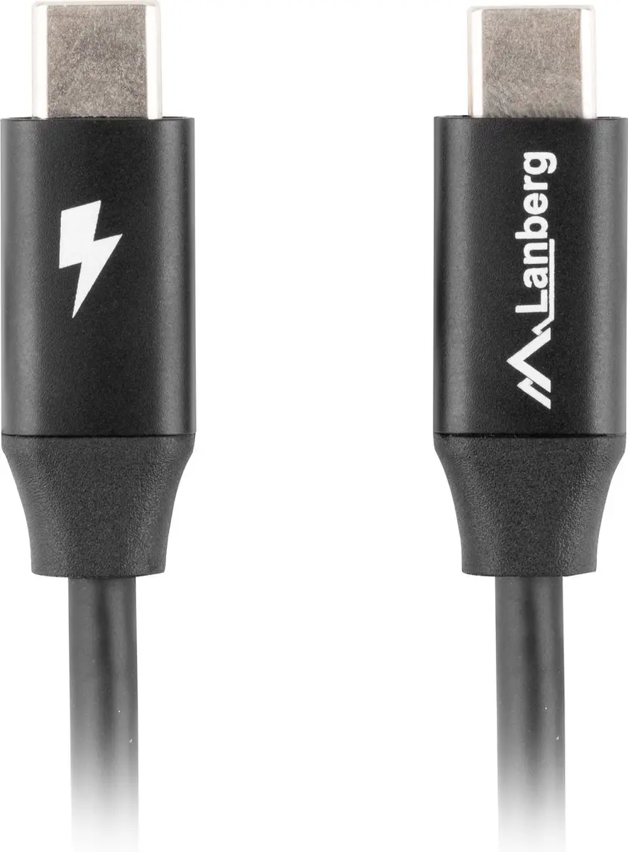 Lanberg USB-C Kabel 1,8m - QC 4.0 & PD - Transparant - afbeelding 3 van 4