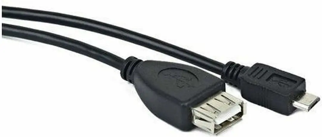 Lanberg USB 2.0 Micro USB OTG Kabel 0,15m - Zwart - afbeelding 3 van 3