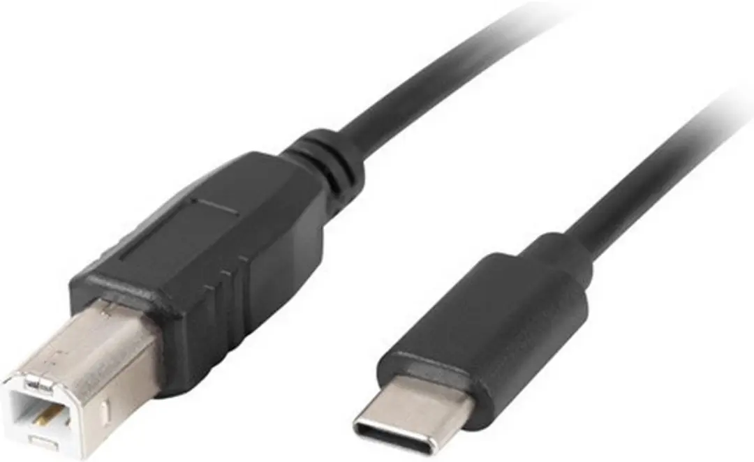 Lanberg Usb 2.0-Kabel Usb-C Naar Usb-B 1,8 M Ferrietkabel Voor Het Aansluiten Va
