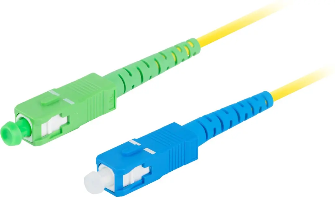 Lanberg Glasvezel Patchcord SC APC/SC UPC 2m - Transparent - afbeelding 3 van 4