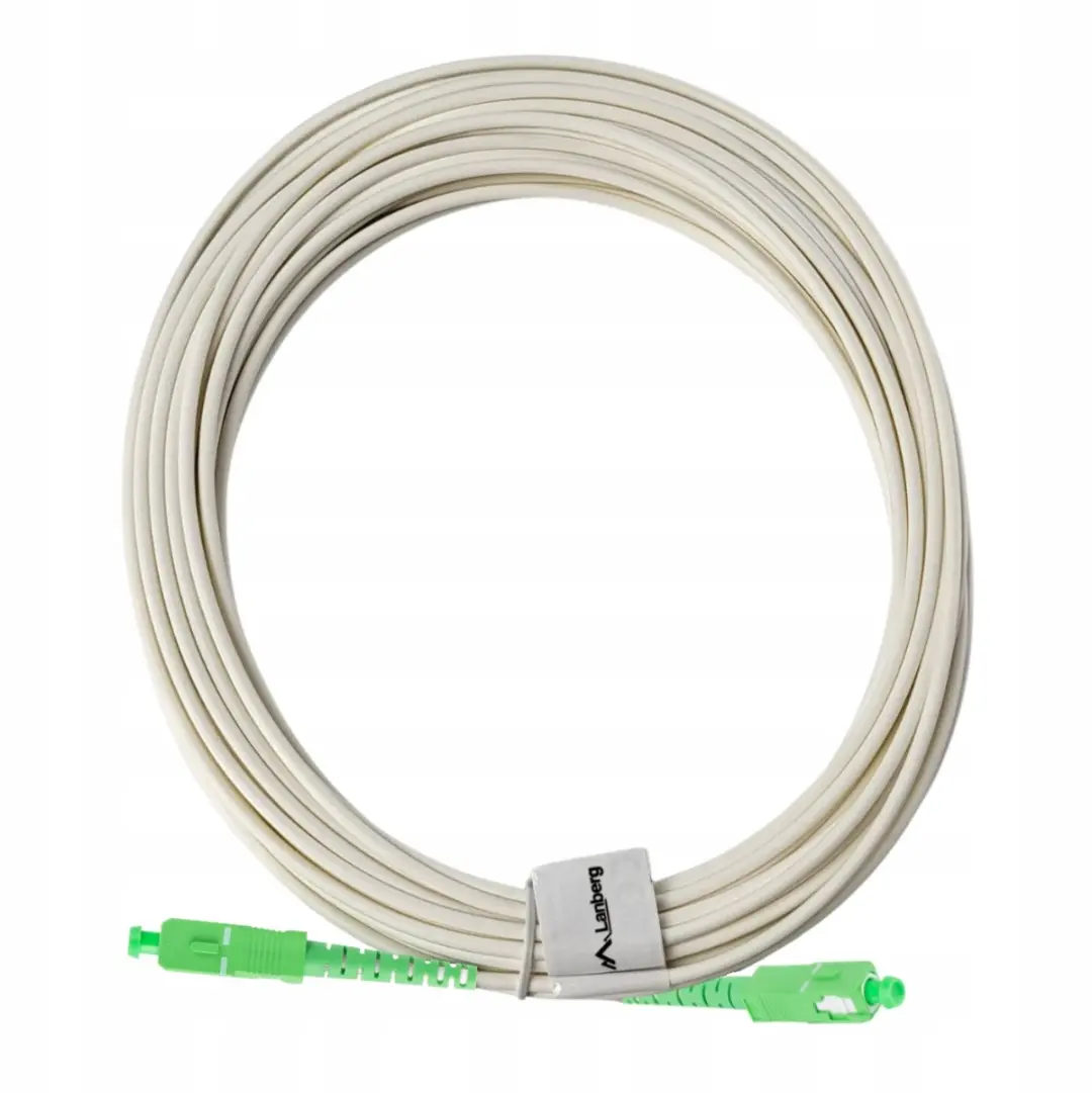 Lanberg Patchcord SC/APC-SC/APC 10m - Wit - afbeelding 2 van 6