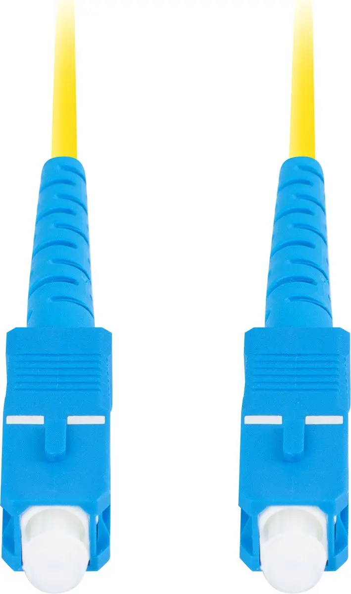 Lanberg Glasvezeladapter Patchcord UPC Simplex 2M - Geel