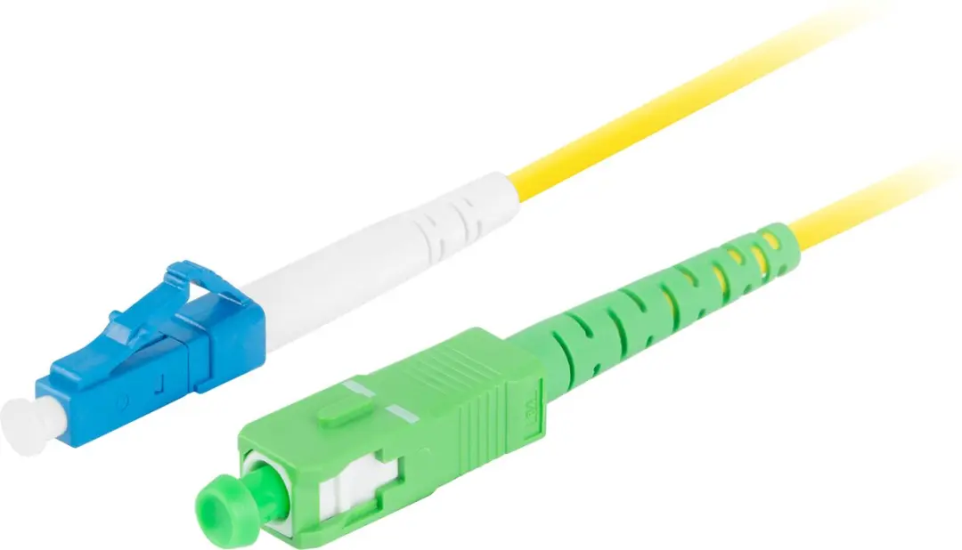 Lanberg Glasvezel Patchcord LC/APC - LC/UPC 2m Geel