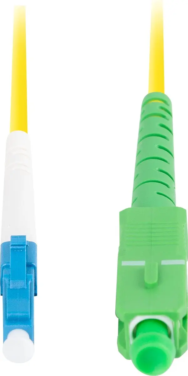 Lanberg Glasvezel Patchcord LC/APC - LC/UPC 2m Geel