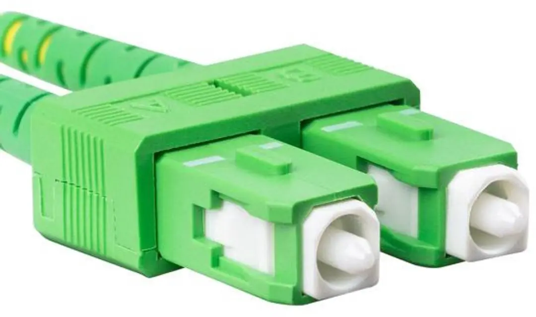 Lanberg Glasvezel Patchcord SC/APC-LC/APC Duplex 2m Geel