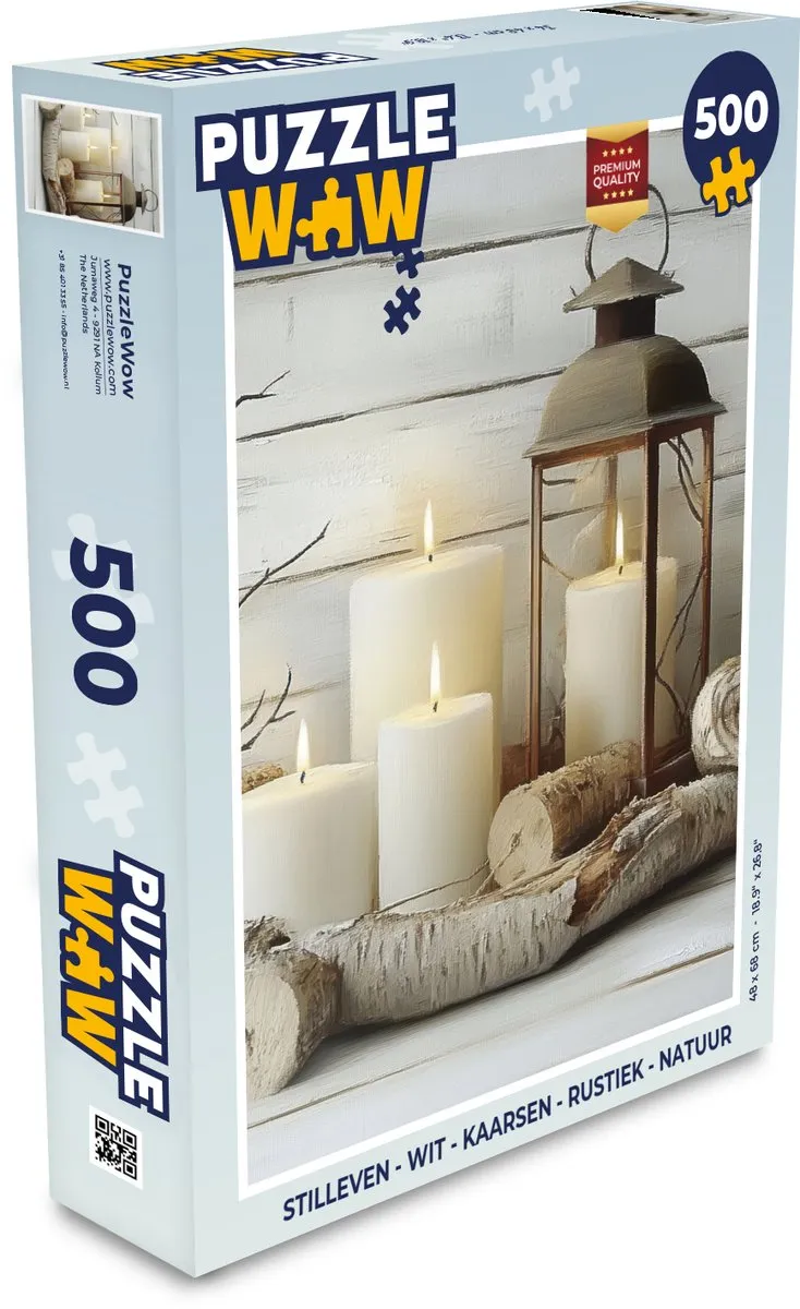 PuzzleWow Stilleven Legpuzzel 500 Stuks