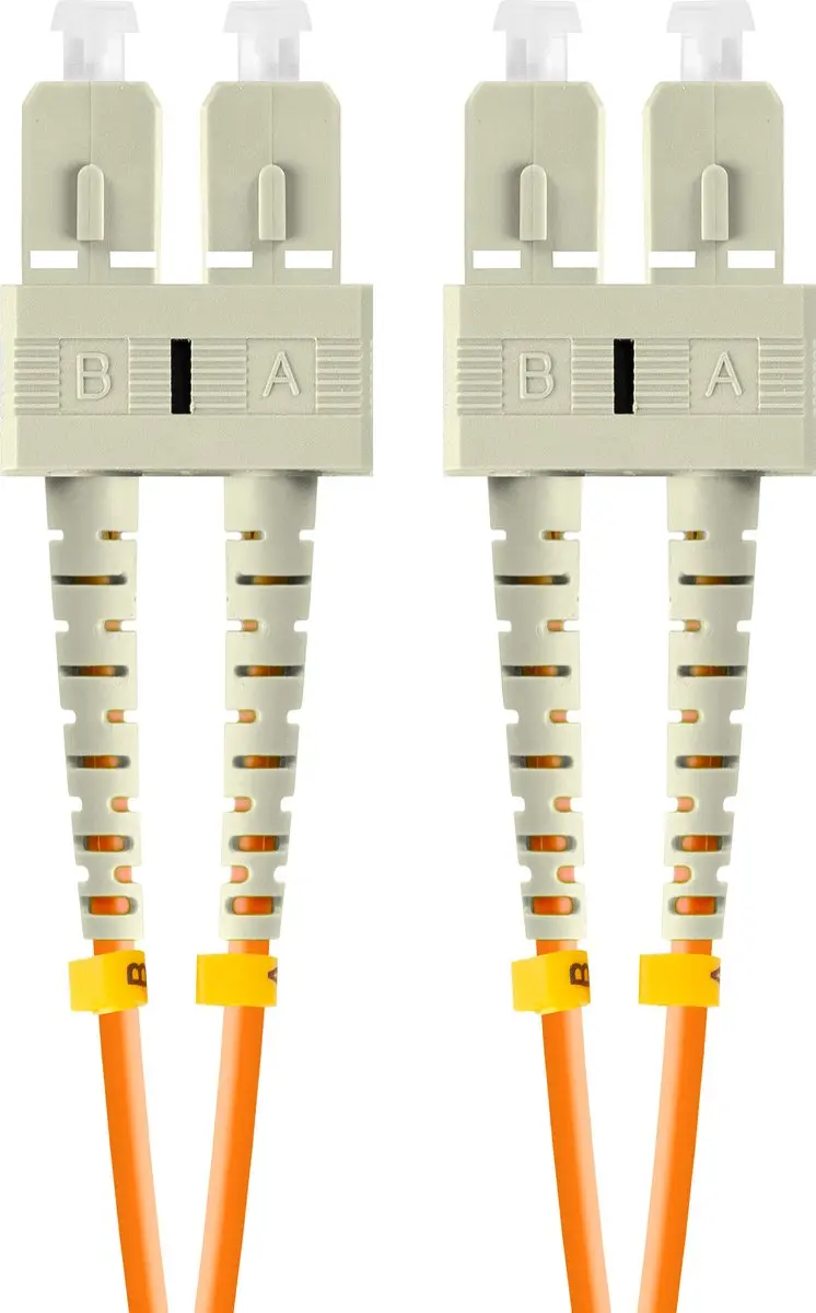 Lanberg Glasvezel Patchcord Mm Sc Upc Sc Upc Voor Duplexnetwerk 2M Om2 Lszh