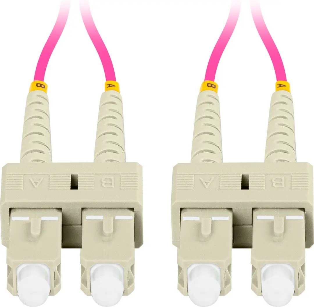 Lanberg InfiniBand Glasvezelkabel SC Violet 1m - afbeelding 2 van 3