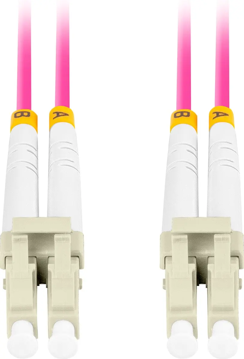 Lanberg OM4 LC-LC Patchkabel Duplex - Violet