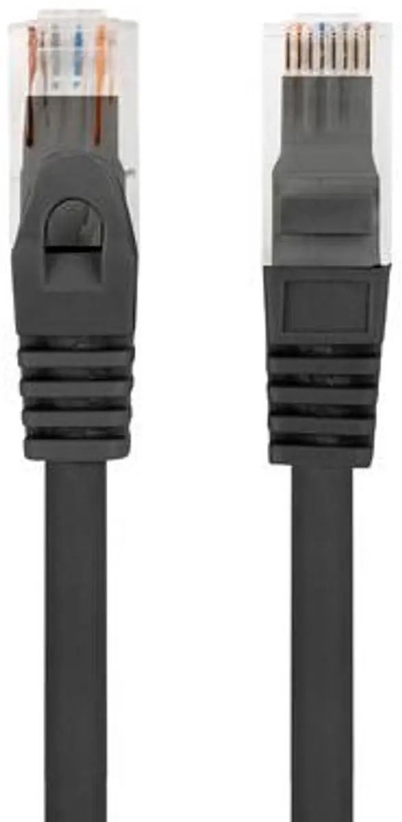 Lanberg Cat6 UTP Ethernet-kabel 2m PCU6-10CU-0200-BK - Zwart