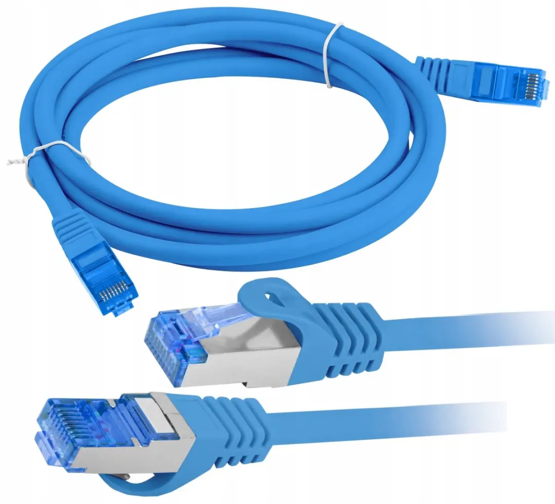 Lanberg S/FTP Netwerkkabel 0,25m Kat.6A Blauw - afbeelding 5 van 5