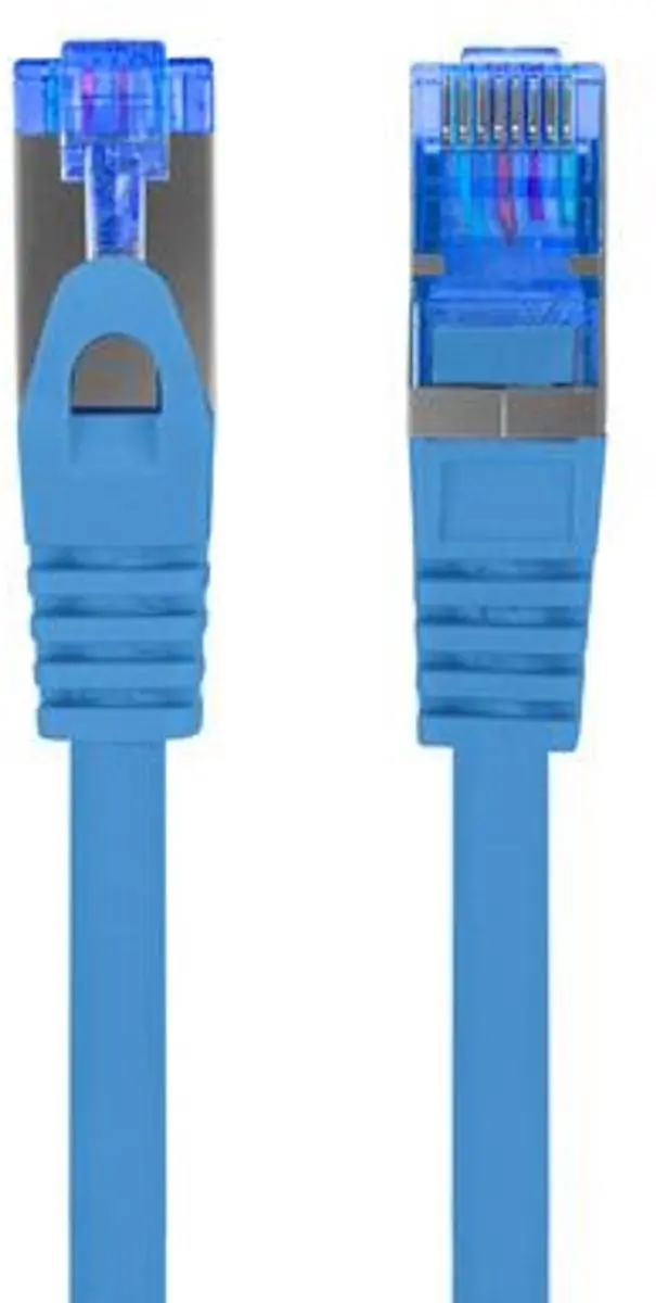 Lanberg S/FTP Netwerkkabel 0,25m Kat.6A Blauw - afbeelding 3 van 5
