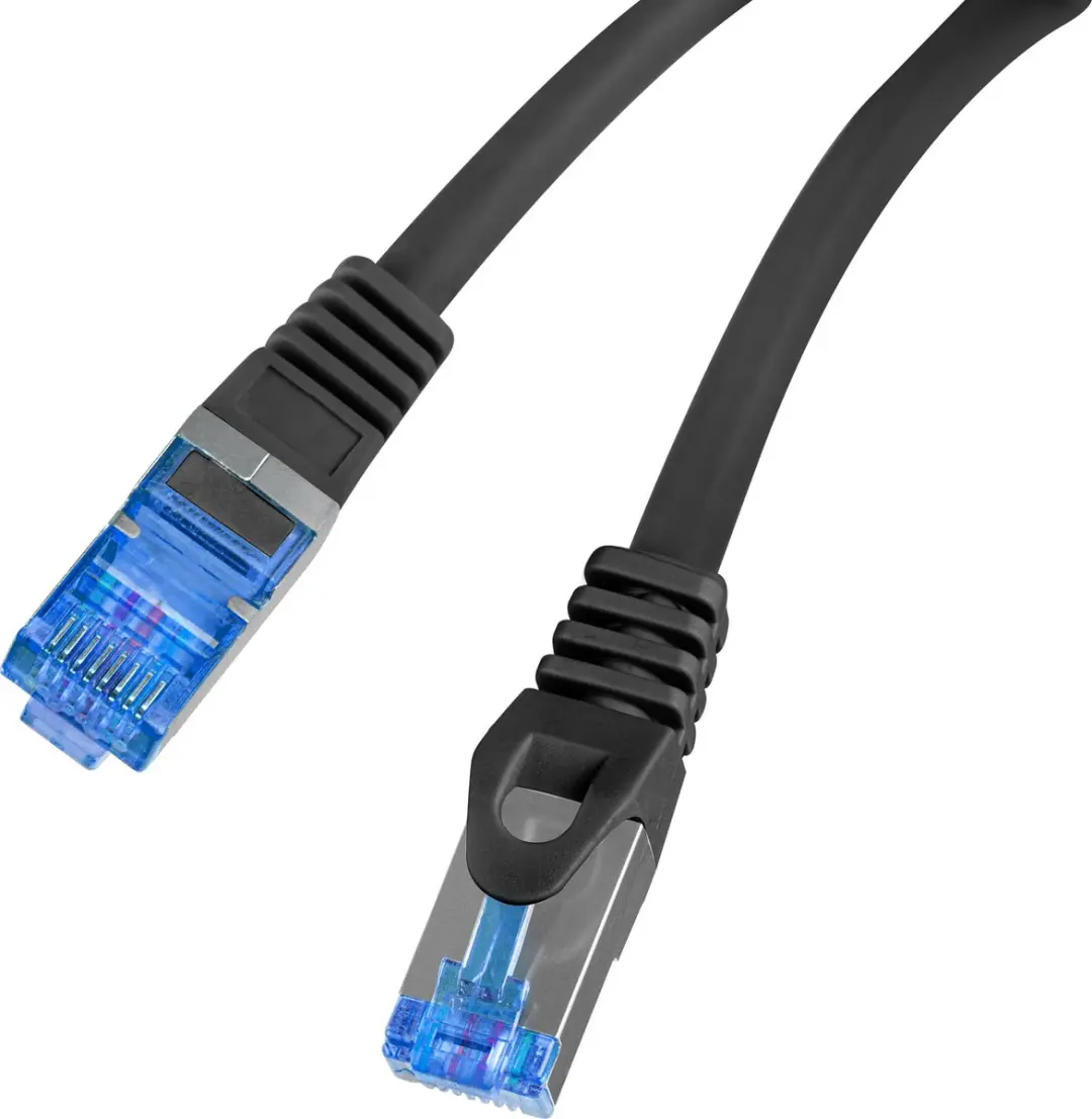 Lanberg S/FTP Cat.6A Kabel 0,25m - LSZH CCA - Fluke Passed - Zwart - afbeelding 4 van 6