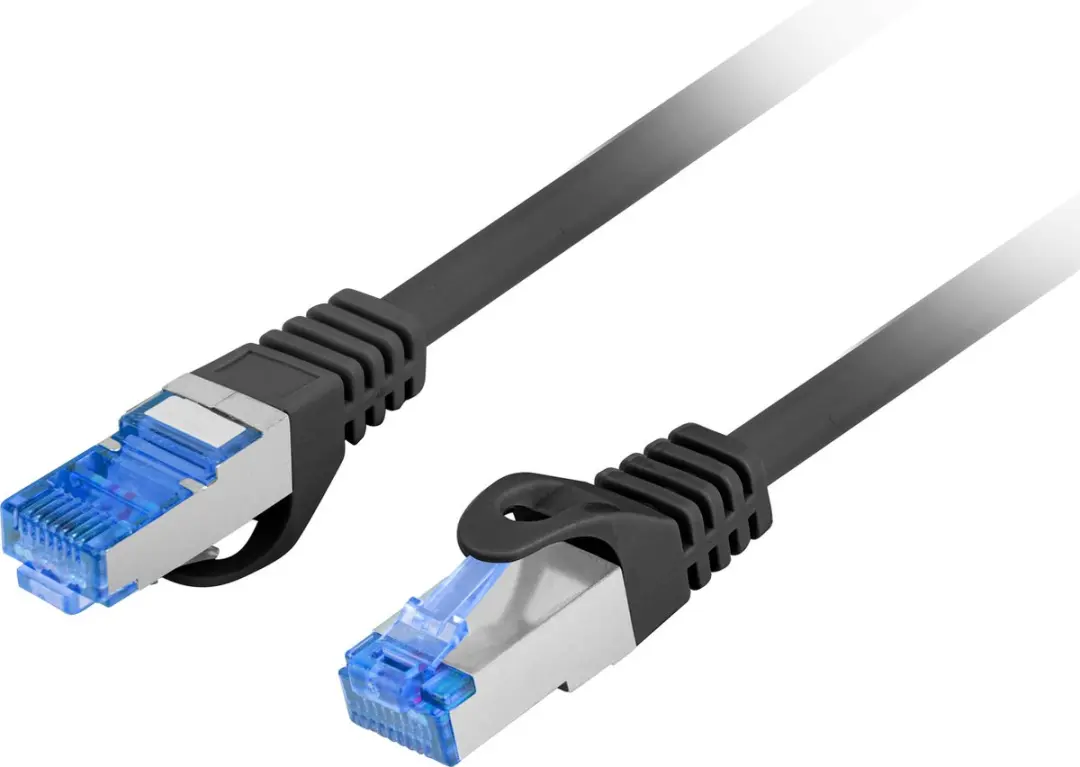 Lanberg S/FTP Cat.6A Kabel 0,25m - LSZH CCA - Fluke Passed - Zwart - afbeelding 3 van 6