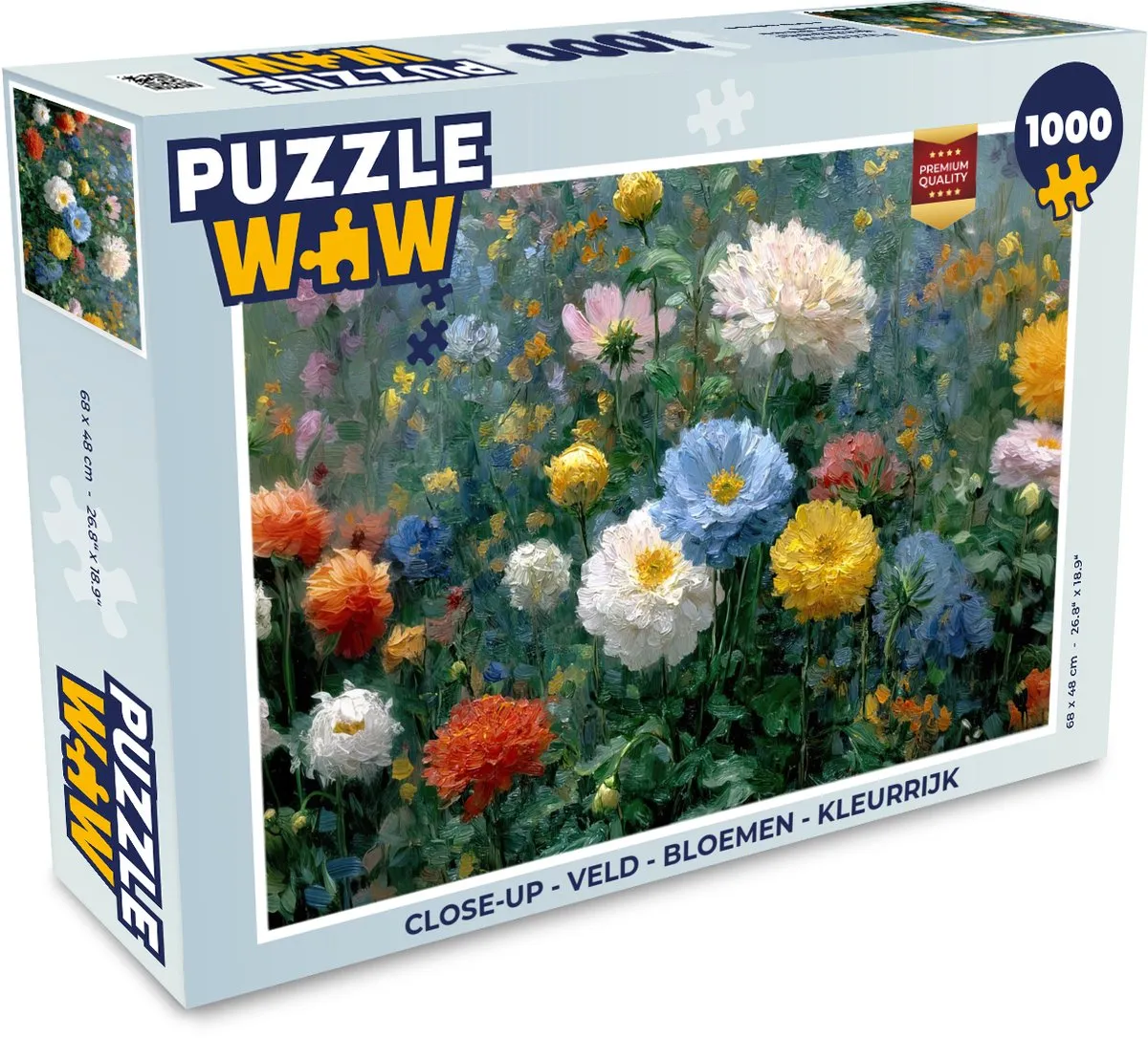 PuzzleWow Close-up Bloemen Legpuzzel 1000 Stuks