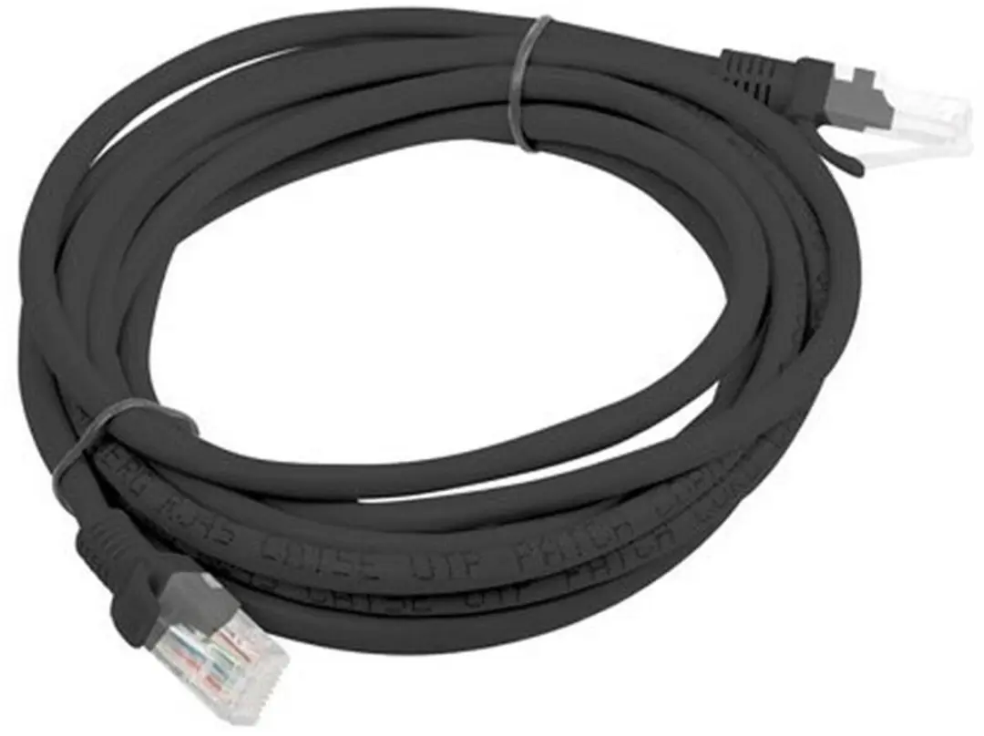 Lanberg PCU6-20CC-0300-BK UTP-kabel Cat6 - 3m - Zwart - afbeelding 2 van 2