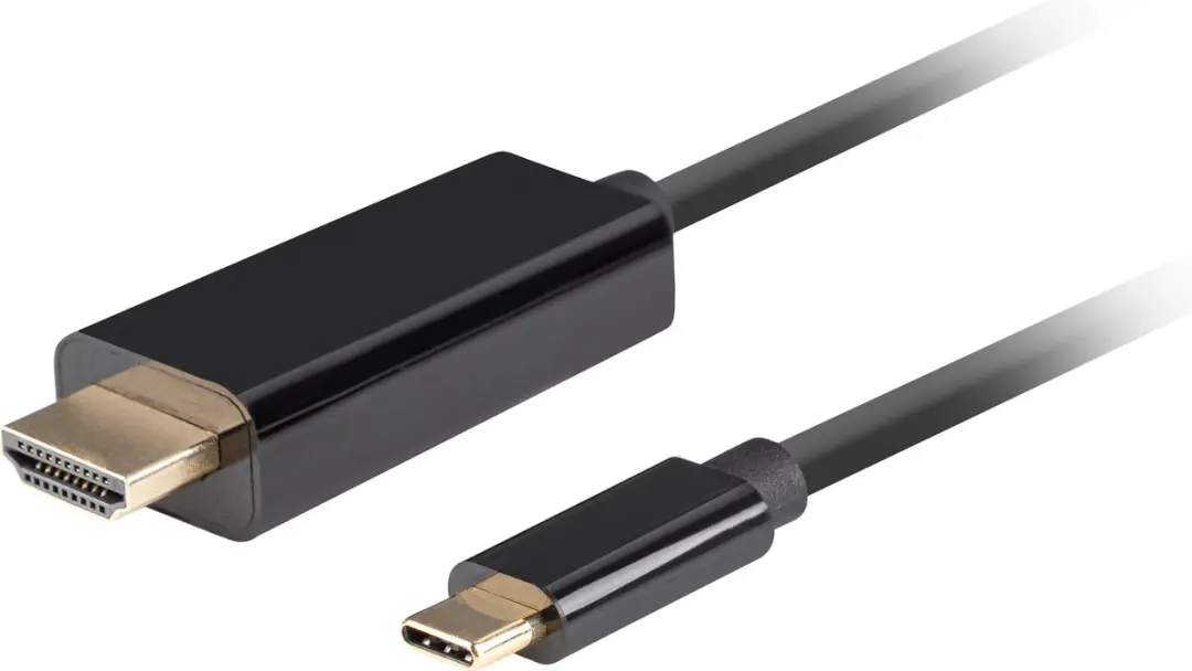 Lanberg Usb-C Hdmi-Kabel Voor Laptop, Tv En Monitor 1M 4K 60Hz Duurzaam