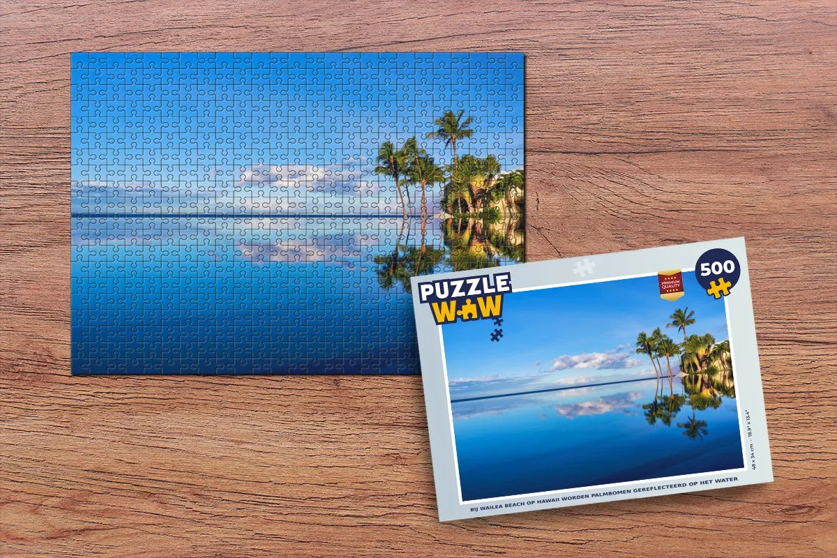 PuzzleWow Bij Wailea Beach Hawaii Legpuzzel 500 Stuks - Multicolor