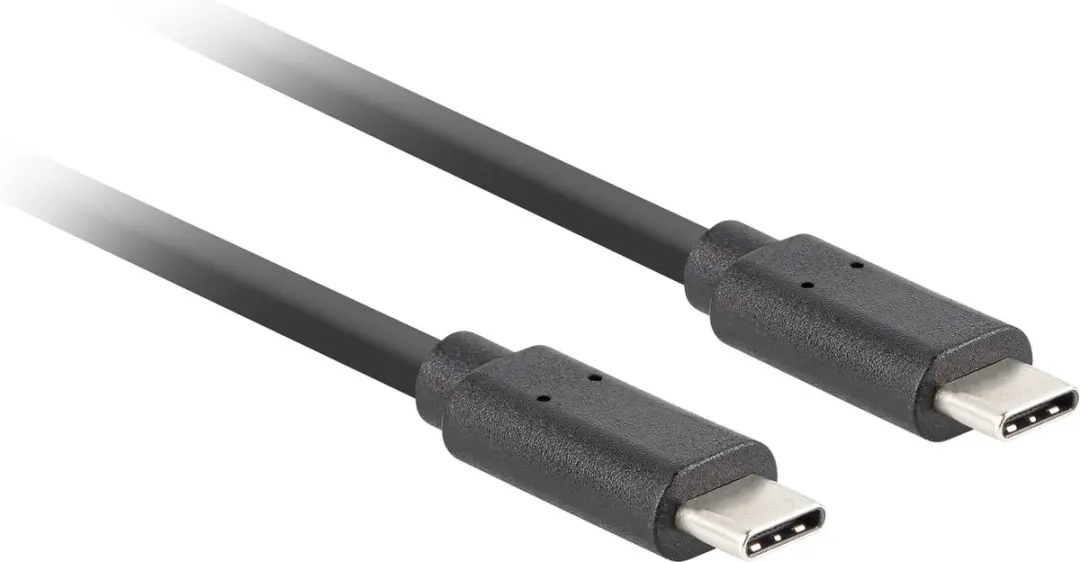 Lanberg USB-C Kabel 10Gb/s PD100W 1m - Transparant - afbeelding 4 van 4