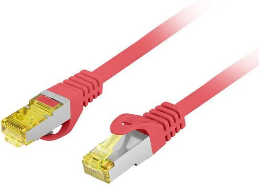 Lanberg PC-F6A-10CU-0050-R Patchcord Cat6A 0.5m - Rood
