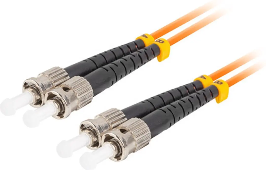 Lanberg Glasvezel Patchcord MM ST/UPC Duplex 15m OM2 50/125 - Oranje - afbeelding 2 van 2