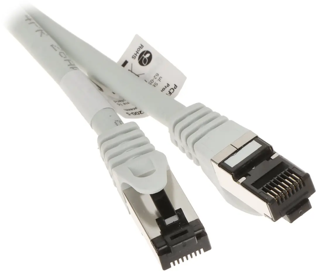 Lanberg Serie Grijze Patchkabel 2m RJ45 S/FTP Category 8.1 - afbeelding 2 van 3