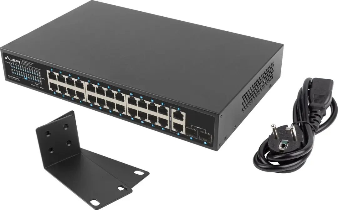 Switch Lanberg RSGE-24P-2GE-2S-360