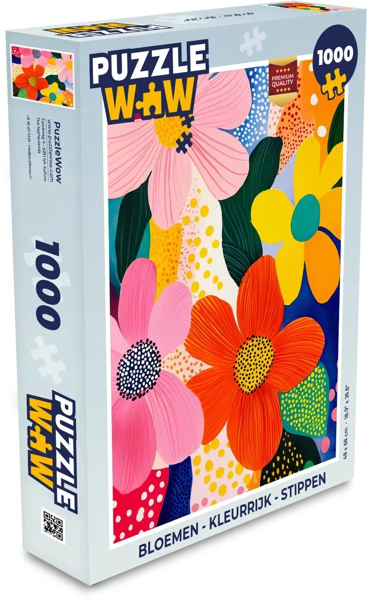 PuzzleWow Bloemen Legpuzzel 1000 Stuks