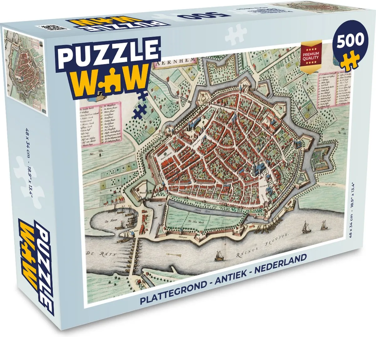 PuzzleWow Antiek Nederland Legpuzzel 500 Stuks