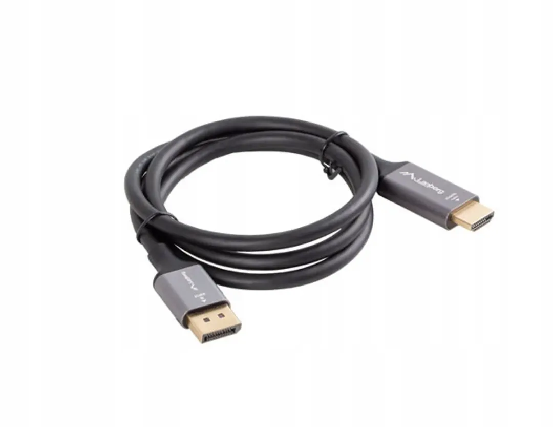 Lanberg DisplayPort naar HDMI Adapterkabel 1M - 4K - Zwart - afbeelding 3 van 5