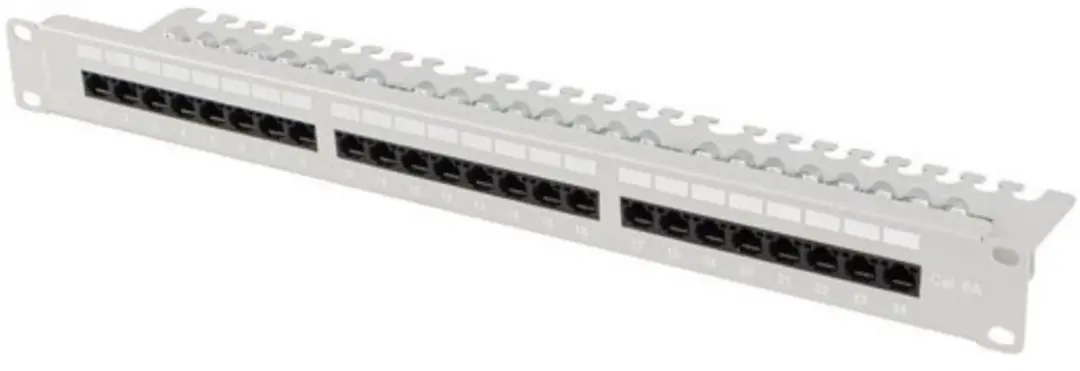 Patch Panel 24 UTP-Poorten Categorie 6 Lanberg PPUA-1124-S