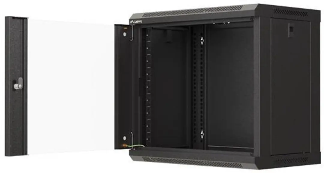 Lanberg Rackkast 19 9U Wandmontage - MPN 5901969446913 - Transparent - afbeelding 5 van 6