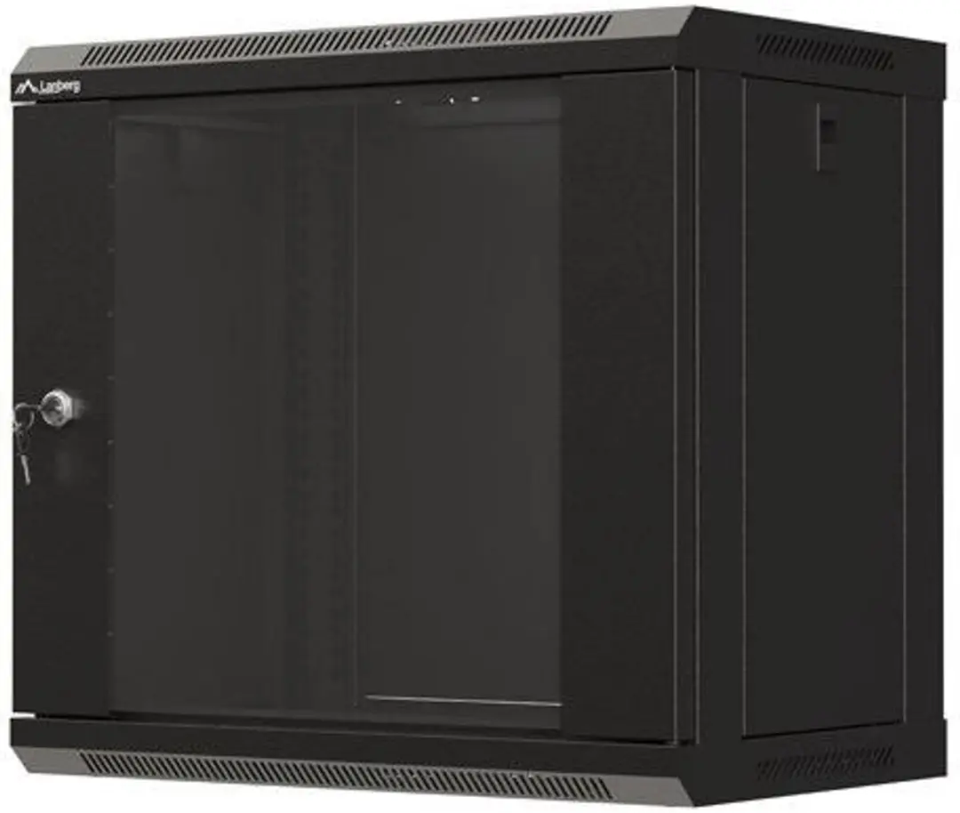 Lanberg Rackkast 19 9U Wandmontage - MPN 5901969446913 - Transparent - afbeelding 4 van 6