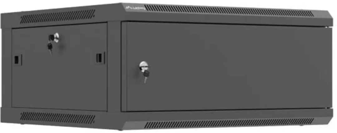 Lanberg 19" Wandkast 4U 600x600 - Zwart