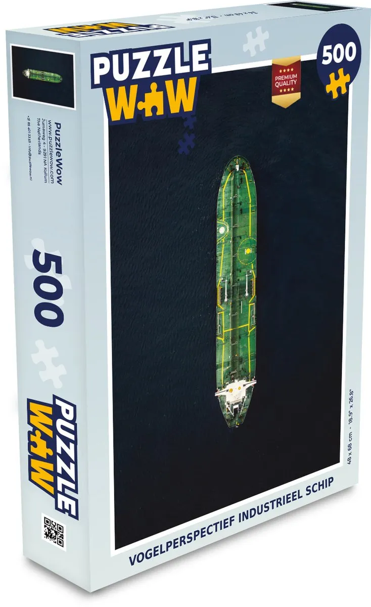 PuzzleWow Industrieel Schip Legpuzzel 500 Stuks