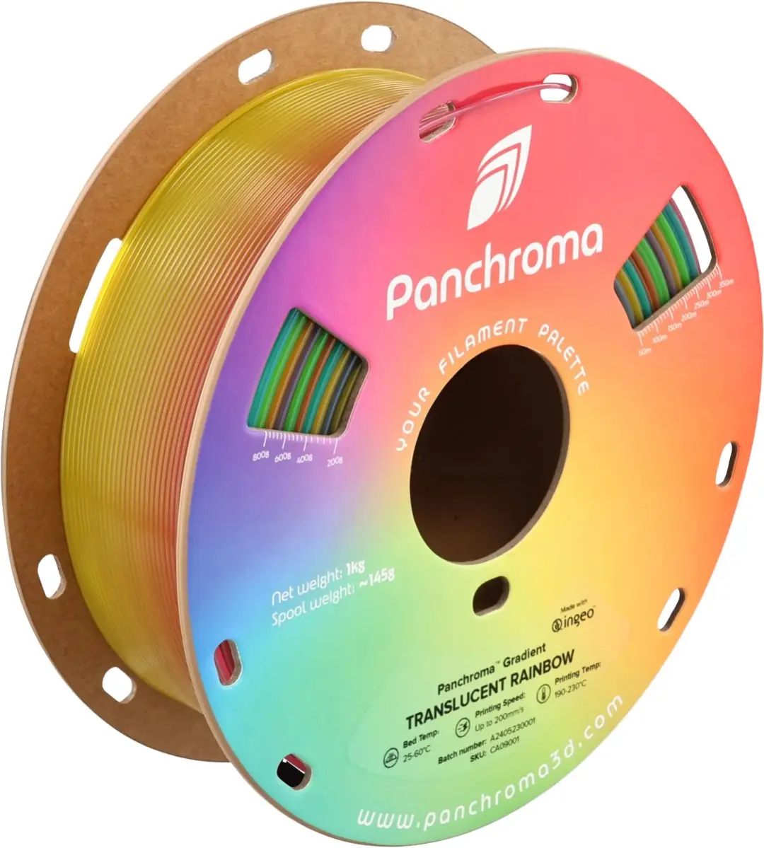 Polymaker Panchroma Gradient PLA 1.75mm - Rainbow
