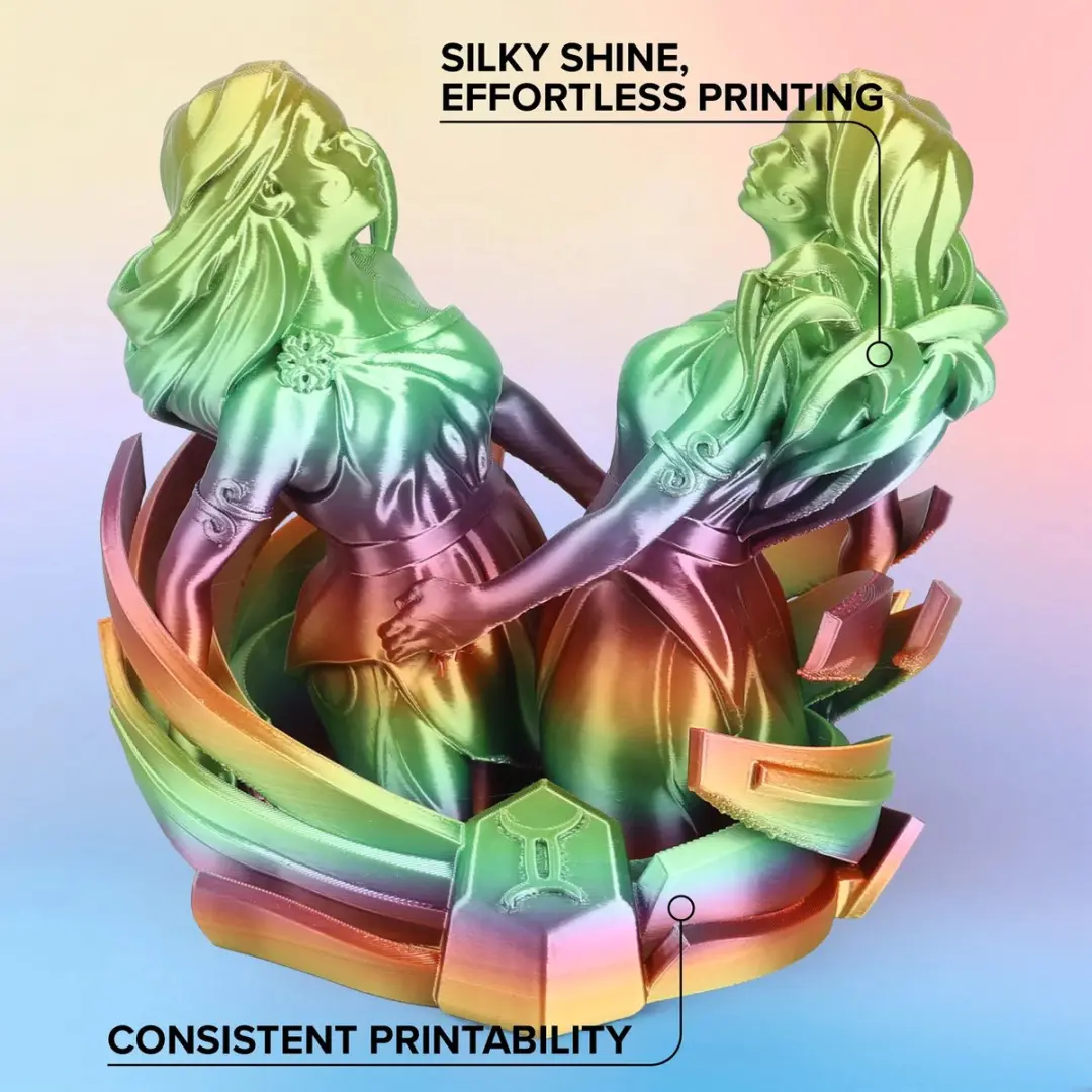 Polymaker PolyLite Panchroma Silk Gradient PLA 1,75mm - Rainbow