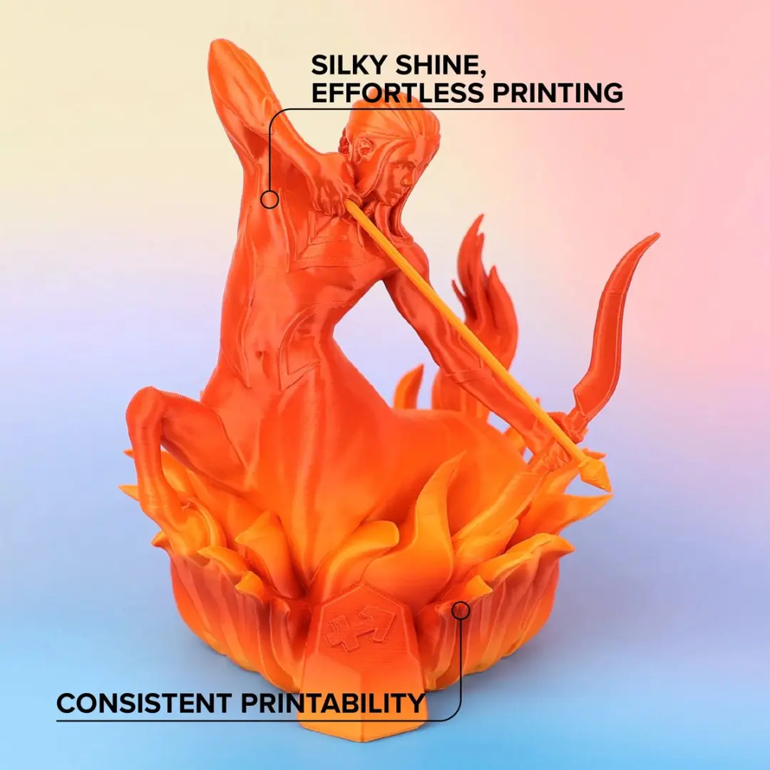 Polymaker PolyLite Panchroma Silk Gradient PLA 1.75mm - Fire