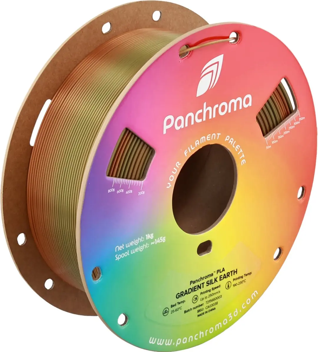 Polymaker PolyLite Panchroma Silk Gradient PLA 1kg 1,75mm Earth