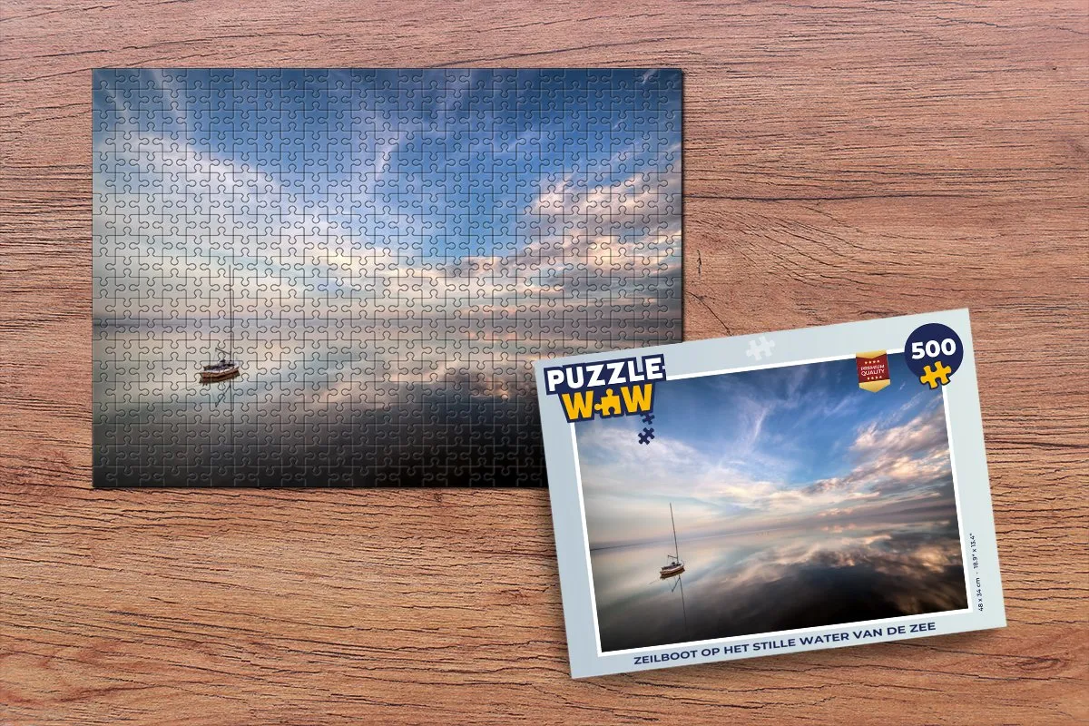 PuzzleWow Zeilboot Legpuzzel 500 Stuks - Multicolor