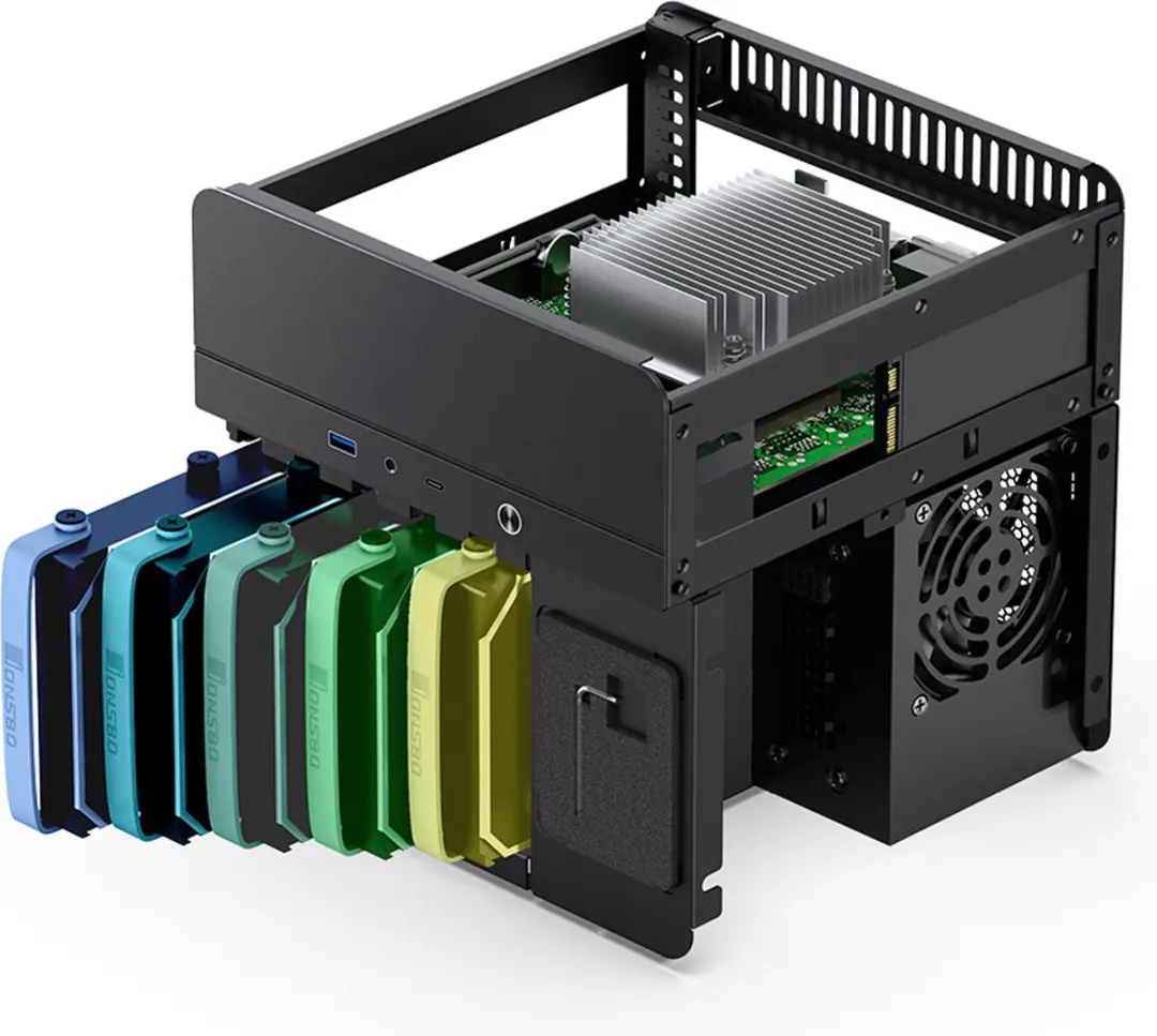 Jonsbo N2 Mini-tower PC-behuizing - Zwart - afbeelding 6 van 6