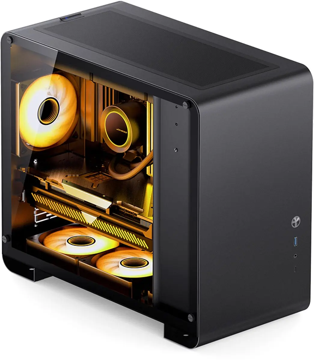 Jonsbo U4 Mini Mini Tower - Zwart - afbeelding 4 van 6