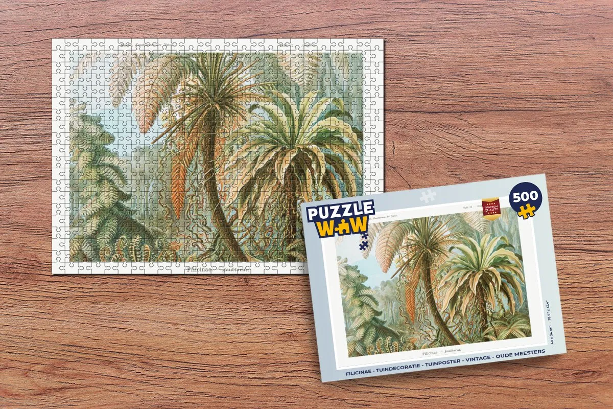 PuzzleWow Vintage Oude Meesters Legpuzzel 500 Stuks - Multicolor