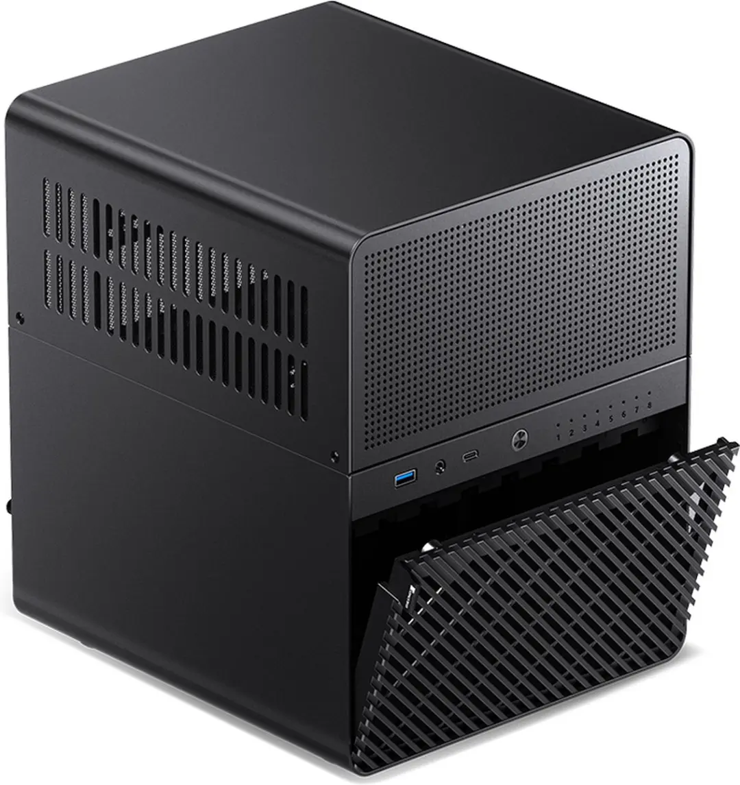 Jonsbo N3 Mini Tower Behuizing - 8x 3.5" 1x 2.5" - Zwart