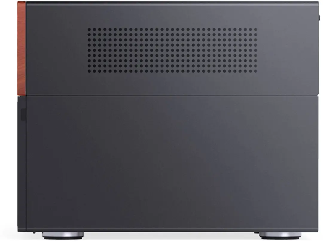 Jonsbo N4 Black Micro Tower - 2x 2.5" + 6x 3.5" - Zwart